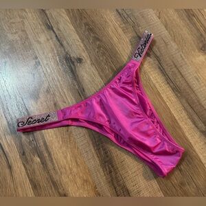 Pink Victoria secret shine strap underwear